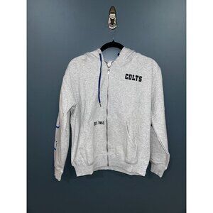 NEW Women's XS WEAR by Erin Andrews Gray Indianapolis Colts Full-Zip Hoodie